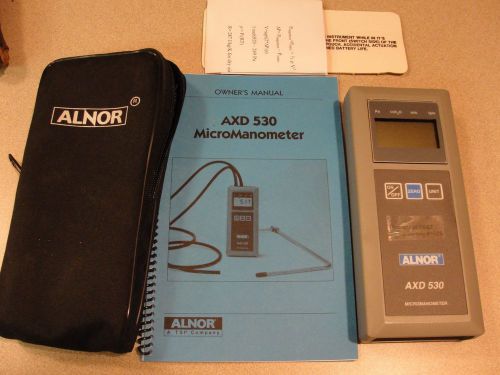 Alnor / tsi axd 530 manometer - excellent condition with case and manual for sale