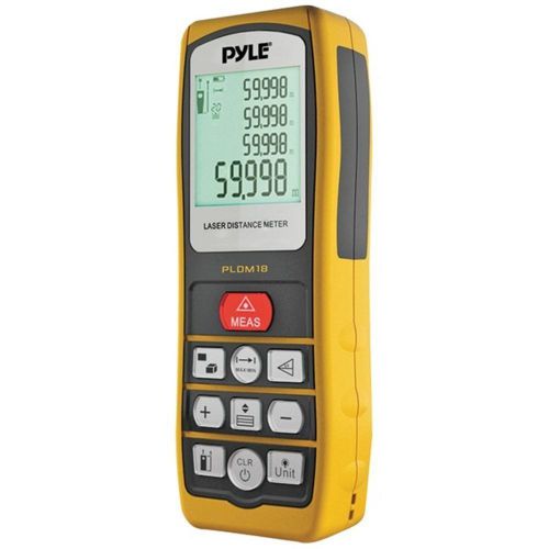 Pyle PLDM18 130ft Handheld Laser Distance Meter Direct/Indirect Volume Area