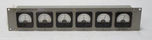 METER PANEL WITH 6 HONEYWELL MICROAMPERES 52 &amp; 52N METERS !!