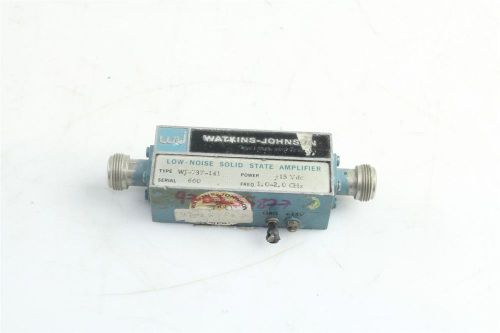 watkins johnson low noise state amplifier wj-737-141  1.0-2.0GHz