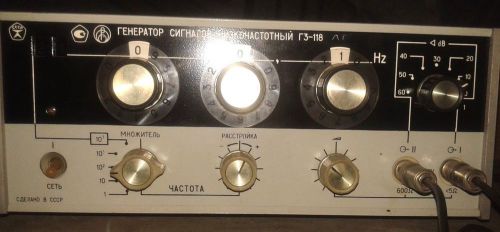 10Hz-200kHz 0dB-60dB Low Frequency Signal Generator G3-118 an-g Noisecom GenRad