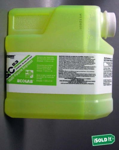 NEW ECOLAB AIRKEM QC 53 MULTI-PURPOSE DEGREASER INCL 2-1.3L/44 fl oz (case)