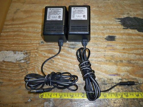 Lot of 2*motorola 2580600e01 13.8vdc .9a 16w class 2 power supply transformer for sale