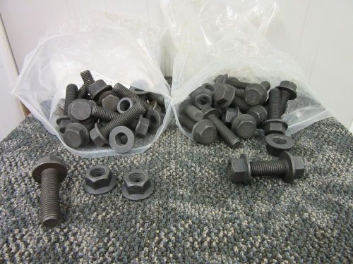 28 GRADE 8 BOLTS NUTS BLACK 3/4&#034; -10 X 2 3/4&#034; AUTOMOTIVE INDUSTRIAL NEW