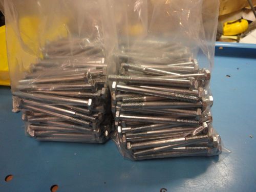 Free Ship, Approximate 400 Count, Grade 5 Hex Bolts 1/4-20 x 3&#034; Zinc