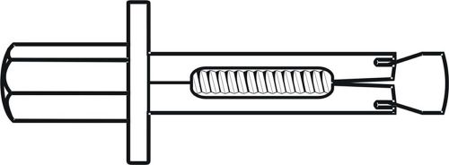 1/2x2 1/4 Sleeve Type Rod Hangers Zinc Plated, Pk 25