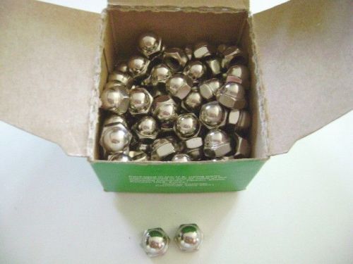 73 QTY NEW 1/4&#034;-20 STEEL ACORN NUTS