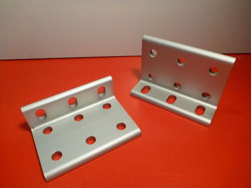 80/20 inc equivalent alum 9 hole slotted corner brackets 10 series 4251 - 2 pcs for sale