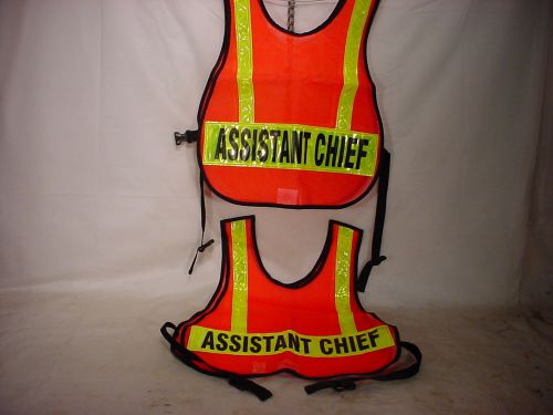 NEW FIRE DEPT REFLECTIVE SAFETY VESTS HI VISIBILITY (ASSCH)102813