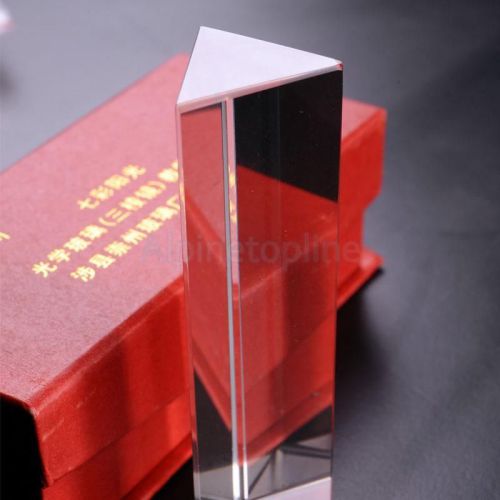 6inch optical glass triangular prism physics teaching light spectrum for sale