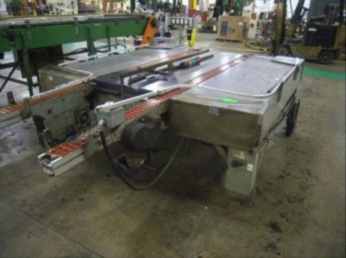 Accumulator conveyor system with 4 leeson motors &#034;stainless steel&#034; for sale