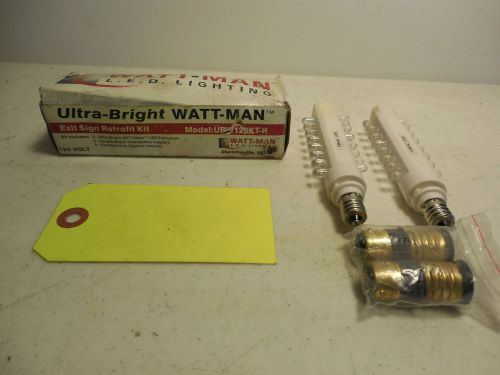 ULTRA-BRIGHT WATT-MAN EXIT SIGN RETROFIT KIT UBW120KT-R.VB9