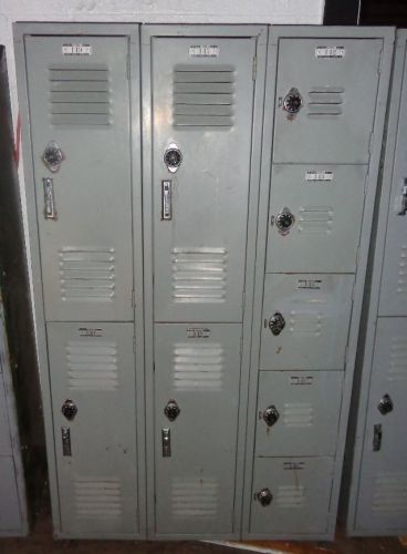 RESTAURANT STORAGE SCHOOL GYMNASIUM LOCKERS  SET Combination or Lock 6