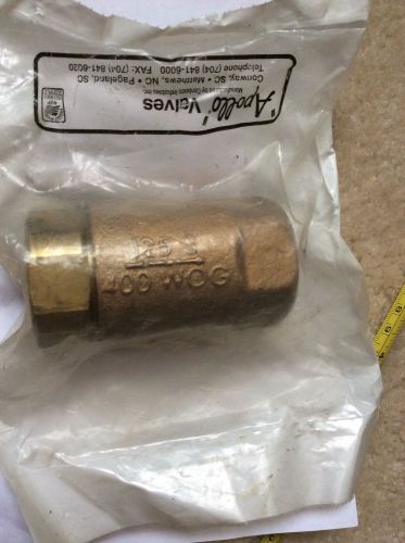 APOLLO BRONZE CHECK VALVE 1&#034; NPT 400 WOG