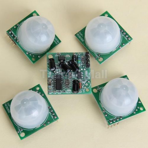 5 x Low Volt PIR Infrared Motion Sensor Module Security