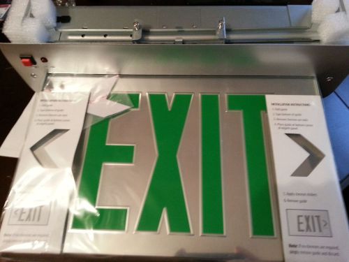 Lithonia Green Recessed Exit Sign Brand New EDGR 1 GMR EL M4