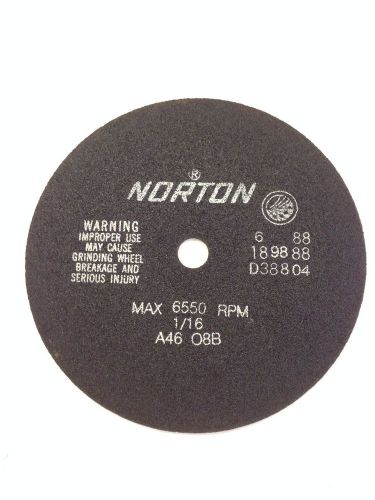 7x1/16x5/8  a46 o8b  norton non-reinforced cutoff wheel, usa made, nos for sale