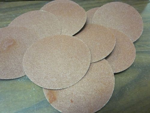 10pc 3&#034; 120 grit roloc cookie discs aluminum oxide sanding disc roll lock type r for sale