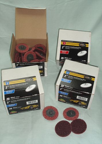 100 premium 2&#034; Roloc Type Sanding Discs Medium &amp; Corse *LOOK*