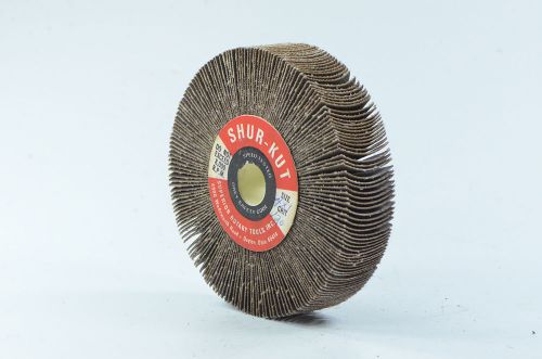 New! shur-kut 4&#034; x 1&#034; x 5/8&#034; 120 grit flap wheel for sale