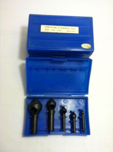 SHARS TOOL, 404-9220, COUNTERSINK &amp; DEBURRING TOOL  5 PC SET 1/16&#034; - 9/16&#034;