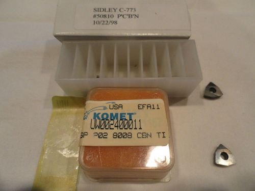 qty 1 KOMET Sidley CBN TIPPED INSERT MACHINE TOOLING MACHINIST C-773