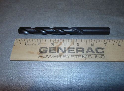 PRECISION TWIST DRILL  19/32&#034; X 7.5&#034;  Length Drill Bit HS Black Oxide