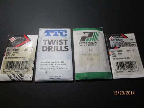 Cleveland PRECISION Travers Tool  #18 #20 #30 #50 COBALT Jobber DRILL BITS-39 Pc