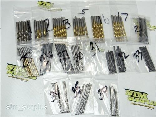 ASSORTED LOT OF HSS TWIST DRILLS NO.1 THRU NO.39 PTD