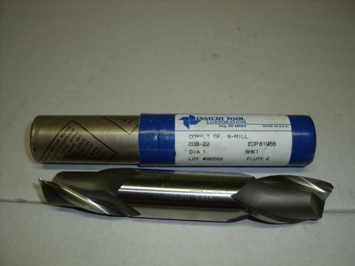 1&#034; Fastcut FINISHING double end End Mill 2 flute, 1-5/8 LOC, 5-7/8&#034; OAL COBALT