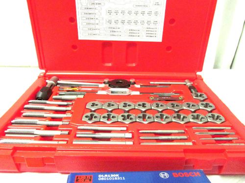 VERMONT AMERICAN 21749 Tap and Die Set,Carbon,Metric,40 Pcs