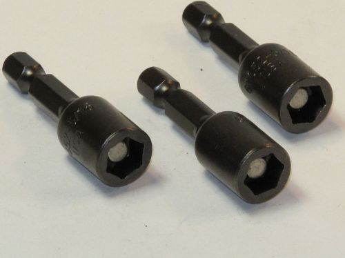 1 lot of 3 - Proto 1/4&#034; hex 5/16&#034; magnetic nut setter pt# 61652 (#800)