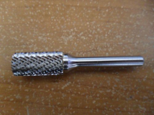 1/2&#034; DIAMETER X 1&#034; LONG Cylindrical End  Cut Double Carbide Burr ~ NEW ~ USA