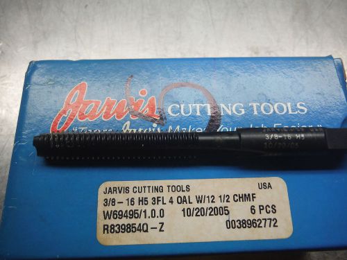 JARVIS 3/8&#034; 16 H5 TAPS (QTY5) 1.75&#034; LOC 4&#034; OAL (LOC1244A) TS12