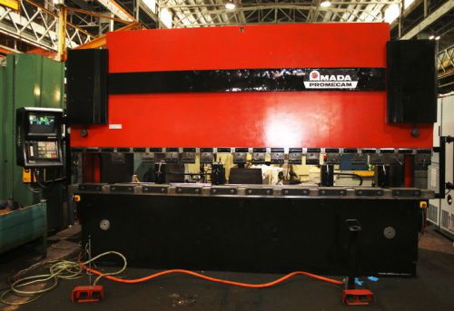 1997 amada hfbo-125-40 hydraulic press brake, 138 tons, 165&#034; bed lgth, cnc b.g. for sale