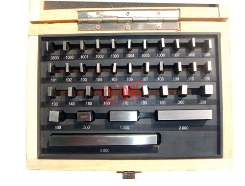 Gauge block set 36pcs  - imperial - milling grinding setup layout machinist #l97 for sale