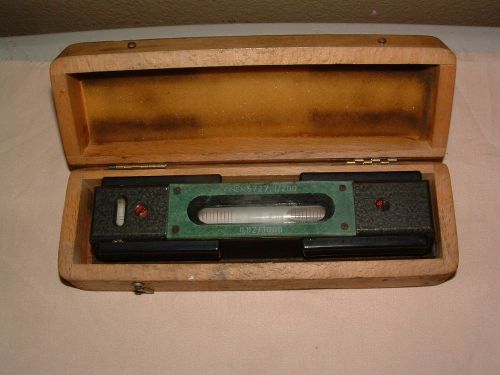 8&#034; KINEX MASTER PRECISION LEVEL MODEL 5727 1/200  INSPECTION BLOCK LEVEL w/BOX