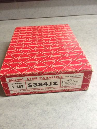 Old starrett no. s384jz set steel parallels in fitted case toolmakers machinists for sale