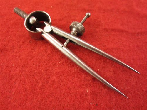 Starrett 2&#034; round leg spring dividers EC