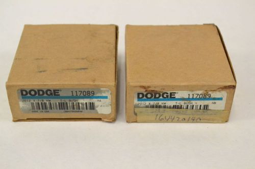 LOT 2 NEW DODGE 117089 7/8IN BORE 2012 TAPER-LOCK BUSHING B314336