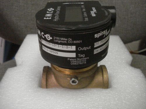 Emco inline vortex meter model hf1200-10-1-1-2-1-s 1&#034; inch line water hydro-flow for sale