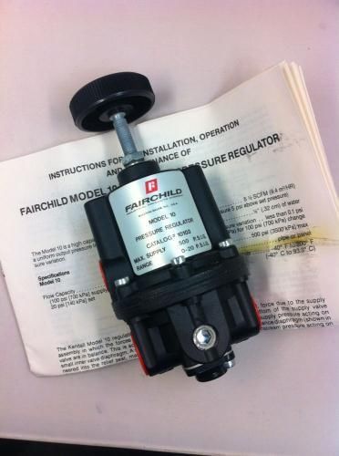 Fairchild Model 10 Pressure Regulator 10103 1/4&#034; NPT 40 SCFM NSFP