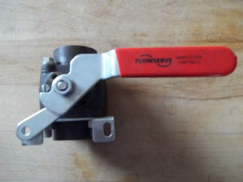 Nos flowserve carbon steel ball valve 1 1/4 k4446tser2 / 1 1/4 inline fnpt for sale