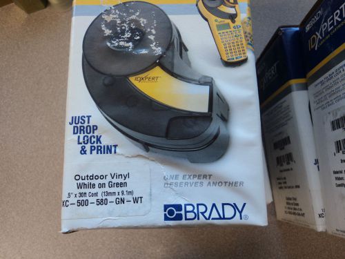 Brady IDEXPERT WHITE ON GREEN XC-500-580-GN-WT