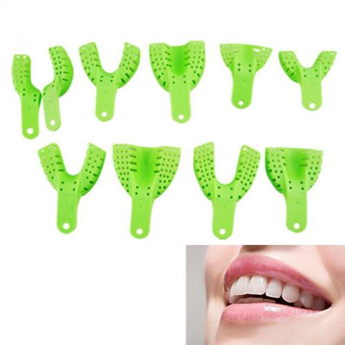 NEW 10pcs New Dental Impression Trays Autoclavable Dental Central Dental Supply