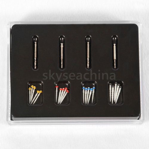 Dentist dental high-intensity quartz straight pile fiber resin post 4drill file for sale