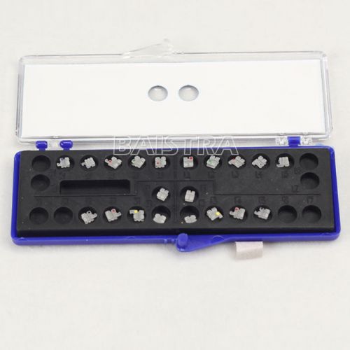 Dental 1 Kit Orthodontic Ceramic Brackets braces 5*5 Slot Roth 0.022 345 hooks