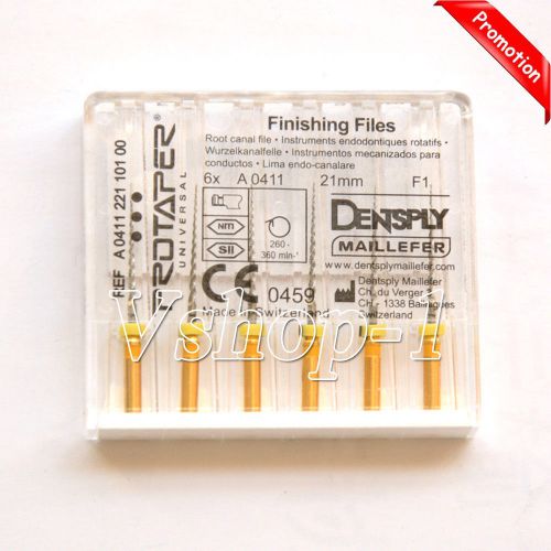 SALE Dental Dentsply Rotary ProTaper Files Finishing Files Engine F1-21MM 5Packs