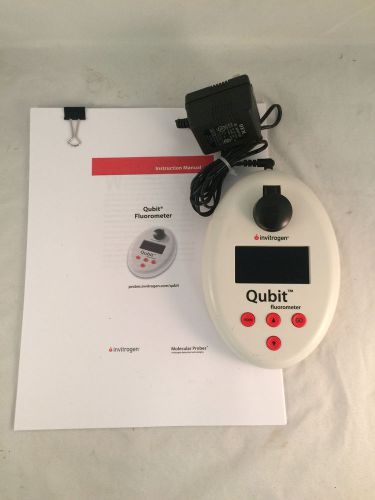 Qubit Fluorometer Life Technologies Invitrogen w/ Manual #Q32857