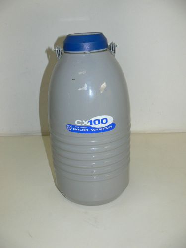 Taylor Wharton CX 100 Dewar 5 LITER LN2 Storage Liquid Nitrogen Canister